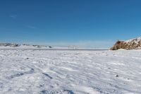 Rugged Landscape of New Zealand's North Island, Covered in Snow