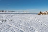 Rugged Landscape of New Zealand's North Island, Covered in Snow