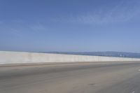 Ocean Horizon: Blue Sky and Clear Atmosphere