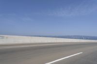 Ocean Horizon: Blue Sky and Clear Atmosphere