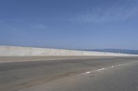 Ocean Horizon: Blue Sky and Clear Atmosphere