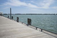 Ocean Horizon with Boardwalk and Wood Guard Rails