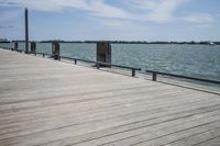Ocean Horizon with Boardwalk and Wood Guard Rails