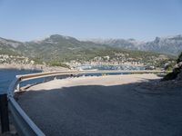 Ocean View from a Switchback Curve in Spain