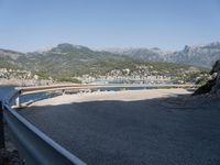 Ocean View from a Switchback Curve in Spain