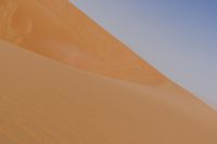 man standing in sand dunes and looking out at the beach area for ocean or ocean to come