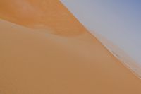 man standing in sand dunes and looking out at the beach area for ocean or ocean to come