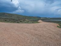 Off-Road Dirt Track Through Gravel Areas