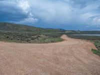 Off-Road Dirt Track Through Gravel Areas