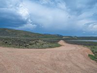 Off-Road Dirt Track Through Gravel Areas