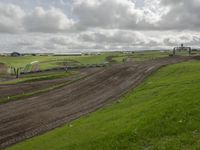 Off-Road Grass Track in the UK Landscape