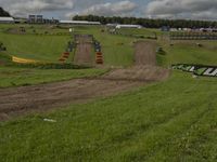 Off-Road Grass Track in the UK Landscape