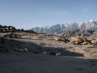 Off-Road Path Through Alabama Hills, California