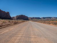 Off-Road Track in Arizona and Utah Landscape