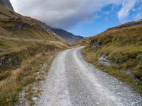 Off-Road Track in the Highlands of Austria: Gloomy Landscape 003