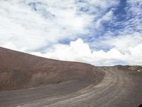 Off-Road Track in Natural Landscape Terrain