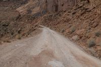 Off-Road Track Through Red Rock Canyonlands