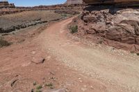 Off Road Track in Utah: High Bedrock Formation