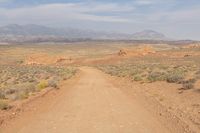 Off-Road Track in Utah Mountain Landforms 002