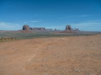 Off-Road Tracks in Monument Valley Landscape