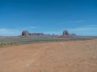 Off-Road Tracks in Monument Valley Landscape