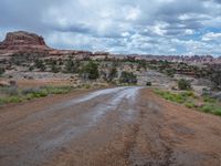 Off-Road Adventure in Utah's Canyon: Dusty Dirt Road