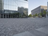 Office Building in Berlin: Clear Sky and Glass Walls