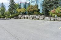 Office Building Parking Lot in Canada