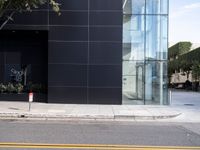 Office Building Profile with Clear Sky, California