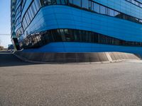 Office Building with Urban Design in Shades of Blue