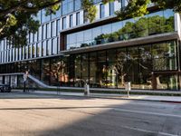 Office Buildings and Urban Roads: Los Angeles View