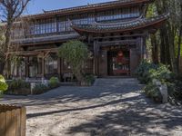 Old Town China Cityscape with Historic Architecture and Residential Buildings