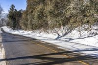 Ontario Canada Landscape with Asphalt Road 002