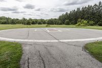 Ontario, Canada Road: A Blend of Infrastructure and Nature