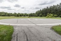 Ontario, Canada Road: A Blend of Infrastructure and Nature