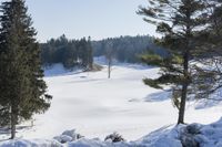 Ontario Canada Winter Mountains at High Elevation