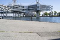 the bridge that crosses over the water from an adjacent building is in use for the city's new headquarters