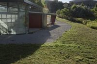 Ontario Courtyard: Sunlight and a Clear Sky