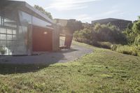 Ontario Courtyard: Sunlight and a Clear Sky