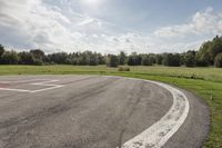 Ontario Landscape: Asphalt Road and Grass