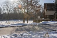 Ontario Residential Architecture on a Snowy Day