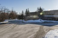 Ontario Residential Architecture in Winter Snow