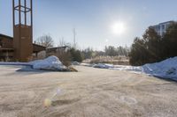 Ontario Residential Area: Winter Sunlight