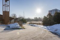 Ontario Residential Area: Winter Sunlight