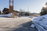 Ontario Residential Area: Winter Sunlight