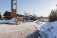 Ontario Residential Area: Winter Sunlight