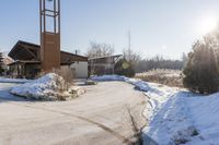 Ontario Residential Area: Winter Sunlight