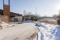 Ontario Residential Area: Winter Sunlight