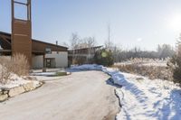 Ontario Residential Area: Winter Sunlight