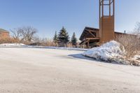 Ontario Residential Area: Winter Sunlight